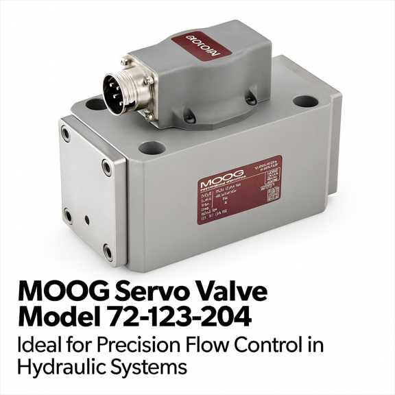 MOOG Servo Valve Model 72-123-204 – Precision Flow Control for Industrial Automation